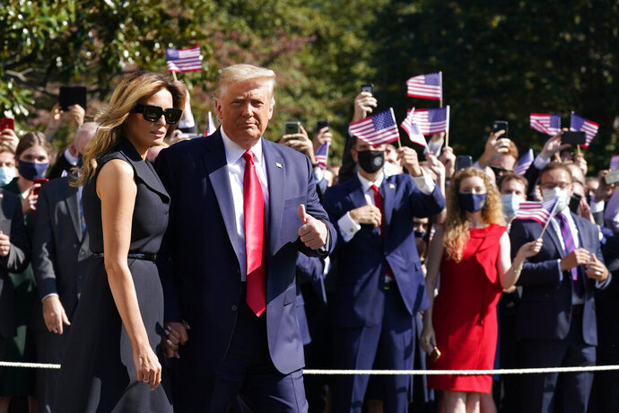 The Latest: Aide: Trump Tests Negative For Virus Pre-Debate