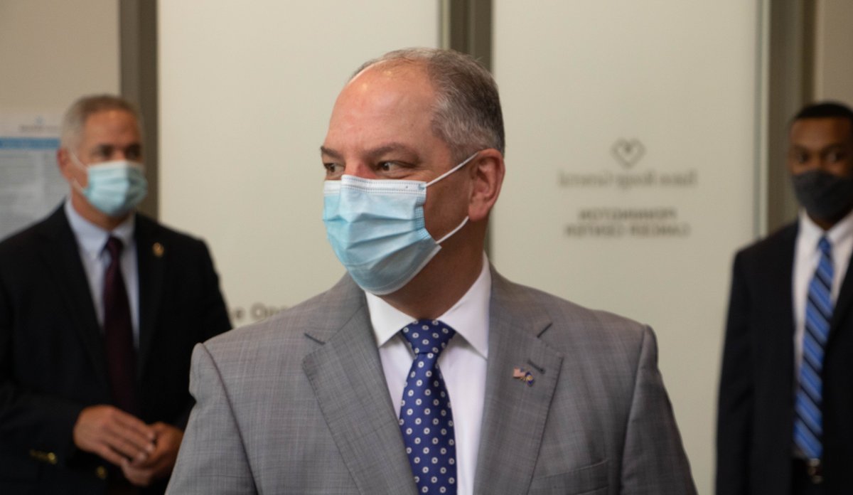 Governor John Bel Edwards extends the state’s indoor mask mandate until October 27th