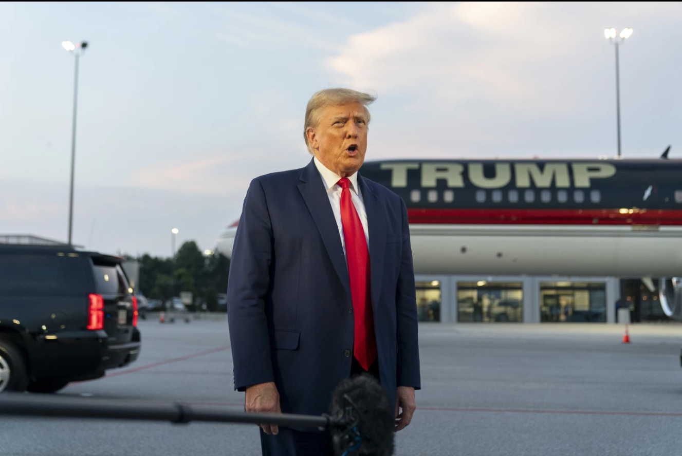 Trump pleads not guilty in Georgia election subversion case and says he’ll skip next week’s hearing
